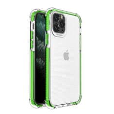 OEM Spring Armor silikonové pouzdro s barevným lemem na iPhone 11 Pro green