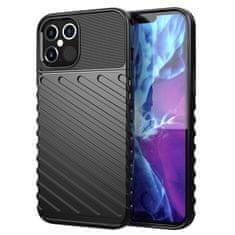 HURTEL THUNDER CASE, FLEXIBILNÍ PANCÉŘOVÉ POUZDRO, KRYT PRO IPHONE 12 PRO MAX, ČERNÝ