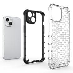 OEM Honeycomb pancéřové pouzdro se silikonovým rámem pro iPhone 14 PLUS 6.7" Black