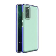 HURTEL SPRING CASE COVER GELOVÉ POUZDRO S BAREVNÝM RÁMEČKEM PRO XIAOMI MI 10T PRO / MI 10T TMAVĚ MODRÉ