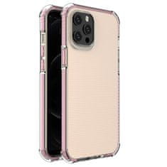 OEM Spring Armor silikonové pouzdro s barevným lemem na iPhone 12 Pro MAX 6,7" pink