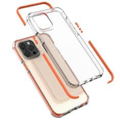 HURTEL PRUŽNÉ GELOVÉ PANCÉŘOVÉ POUZDRO SPRING ARMOUR S BAREVNÝM RÁMEČKEM PRO IPHONE 12 PRO MAX, ČERVENÉ