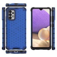 OEM Honeycomb pancéřové pouzdro se silikonovým rámem pro Samsung Galaxy A32 4G blue