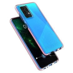 OEM Spring silikonové pouzdro s barevným lemem pro Samsung Galaxy A52 dark blue