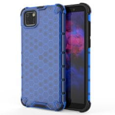 OEM Honeycomb pancéřové pouzdro se silikonovým rámem na Huawei Y5p blue