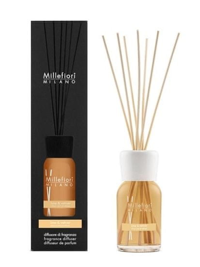 Millefiori Milano Aroma difuzér Natural Limetka a vetiver 100 ml