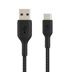 Belkin BoostCharge USB-C - USB opletený kabel Černá 1 metr