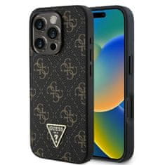 Guess Originální zadní kryt New 4G Triangle GUHCP16MPG4GPK pro iPhone 16 Plus černý