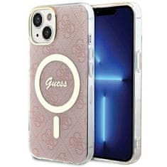 Guess Originální zadní kryt IML 4G Magsafe GUHMP16XH4STP pro iPhone 16 Pro Max pink