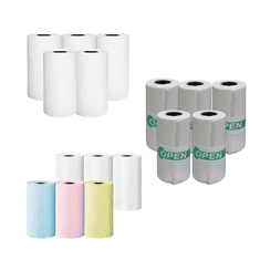 HOME & MARKER® Papír pro Mini tiskárnu MINIPRINT: 5x Role bílého Termopapíru ROLLS + 6x Role barevného a bílého Termopapíru MULTIROLLS + 5 x role lepicího papíru STICKYROLLS | ROLLPACK