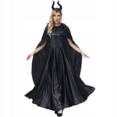 Korbi Kostým čarodějnice pro ženy, Diabolina Maleficent, Halloween, velikost L