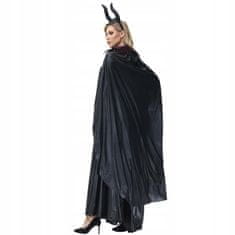 Korbi Kostým čarodějnice pro ženy, Diabolina Maleficent, Halloween, velikost M.