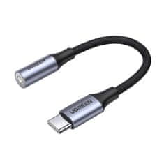 Ugreen AV161 adaptér USB C / 3.5mm mini jack 10cm, černý