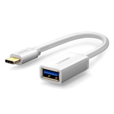 Ugreen US154 OTG adaptér USB 3.0 / USB-C F/M, bílý