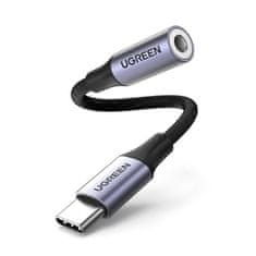 Ugreen AV161 adaptér USB C / 3.5mm mini jack 10cm, černý