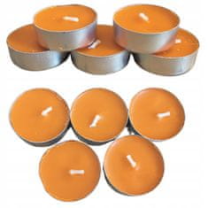 Korbi Sada svíček tealight, dýňové čajové svíčky do lucerny, 5 kusů