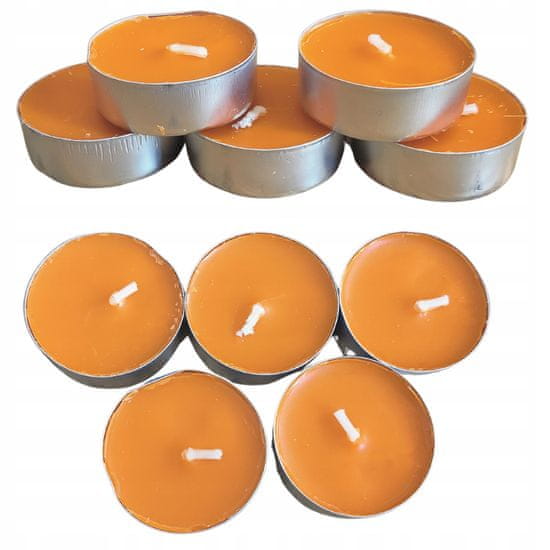 Korbi Sada svíček tealight, dýňové čajové svíčky do lucerny, 5 kusů