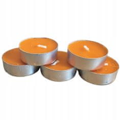 Korbi Sada svíček tealight, dýňové čajové svíčky do lucerny, 5 kusů