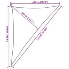 Vidaxl Stínící plachta 160 g/m² hnědá 4 x 5 x 6,8 m HDPE