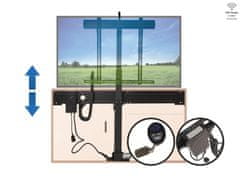 Sabaj System TV Lift K-2 PREMIUM | elektrický držák TV na OLED, LED, zakřivené televize, interaktivní tabule, do 50 kg max. 60" s možností připojení k domácí automatizaci | Sabaj