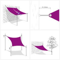 Vidaxl Stínící plachta HDPE 2 x 3,5 m antracitová