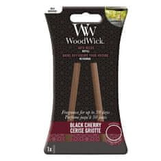 Woodwick Náhradní vonné tyčinky do auta Black Cherry (Auto Reeds Refill)