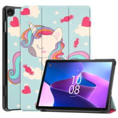 Techsuit Pouzdro pro tablet Lenovo Tab M10 3rd Gen (TB328FU/TB328XU), Techsuit FoldPro jednorožec