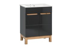 COMAD BALI GRAFIT 820-60D FSC skříňka pod umyvadlo 60cm - Comad