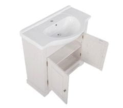 COMAD ROMANTIC 861-U85 WHITE skříňka pod umyvadlo - Comad