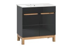 COMAD BALI GRAFIT 821 - 80D FSC skříňka pod umyvadlo 80 cm - Comad