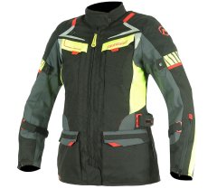 NAZRAN Dámská bunda na moto Moritz 2.0 black/grey/fluo vel. M