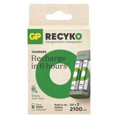 Emos EMOS Nabíječka baterií GP Eco E221 plus 2× AA ReCyko 2100 B50224