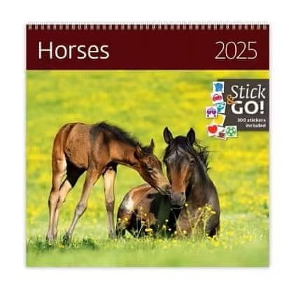 Kalendář nástěnný 2025 - Horses