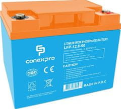 Baterie Conexpro LFP-12.8-50 LiFePO4, 12V/50Ah, T14, Bluetooth