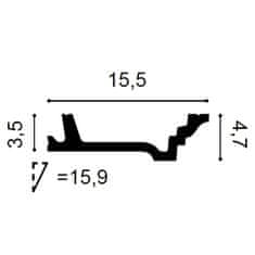 ORAC Římsy Orac Decor LUXXUS C305-box 1 karton s 8 ozdobnými lištami 16 m