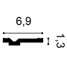 ORAC Stropní římsa Orac Decor AXXENT CX161 styl klasický 2 m