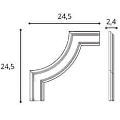 ORAC Rohový prvek Orac Decor LUXXUS P101A styl secese