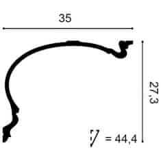 ORAC Stropní římsa Orac Decor LUXXUS C344 styl klasický 2 m
