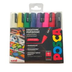 POSCA  akrylový popisovač PC-5M Sada základních barev 8 ks