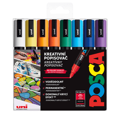 POSCA  akrylový popisovač PC-5M Sada základních barev 16 ks