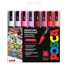 POSCA  akrylový popisovač PC-5M Sada Love 8 ks