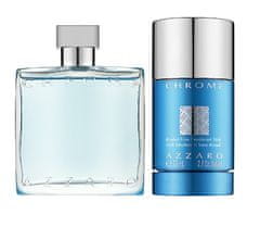 Azzaro Chrome - toaletní voda s rozprašovačem 100 ml + tuhý deodorant 75 ml