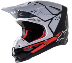 Alpinestars Motokrosová helma Supertech M8 Faktory black/red/white glossy vel. XL