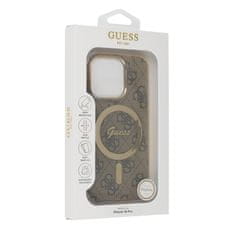 Guess Originální zadní kryt IML 4G Magsafe GUHMP16XH4STW pro iPhone 16 Pro Max brown