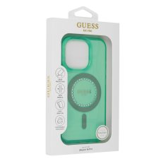 Guess Originální zadní kryt IML Rhinestones Magsafe GUHMP16XPFTDTEN pro iPhone 16 Pro Max green