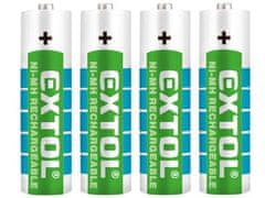 Extol Energy Nabíjecí tužkové baterie (42061) baterie nabíjecí, 4ks, AA (HR6), 1,2V, 2400mAh, NiMh