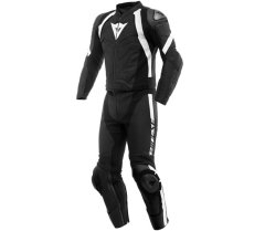 Dainese Dvoudílná kombinéza na moto AVRO 4 BLACK-MATT/BLACK-MATT/WHITE vel. 58