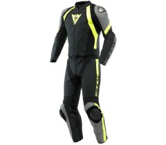 Dainese Kombinéza na moto AVRO 4 BLACK-MATT/CHARCHOAL/FLUO/YELLOW vel. 52