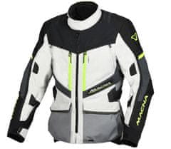 Macna Bunda na moto Domane light grey/grey/fluo yellow men vel. M