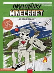 Omalovánky Minecraft se samolepkami - Více než 120 samolepek